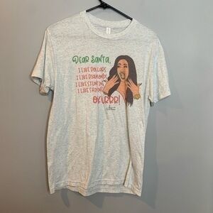 Cardi B christmas graphic tee